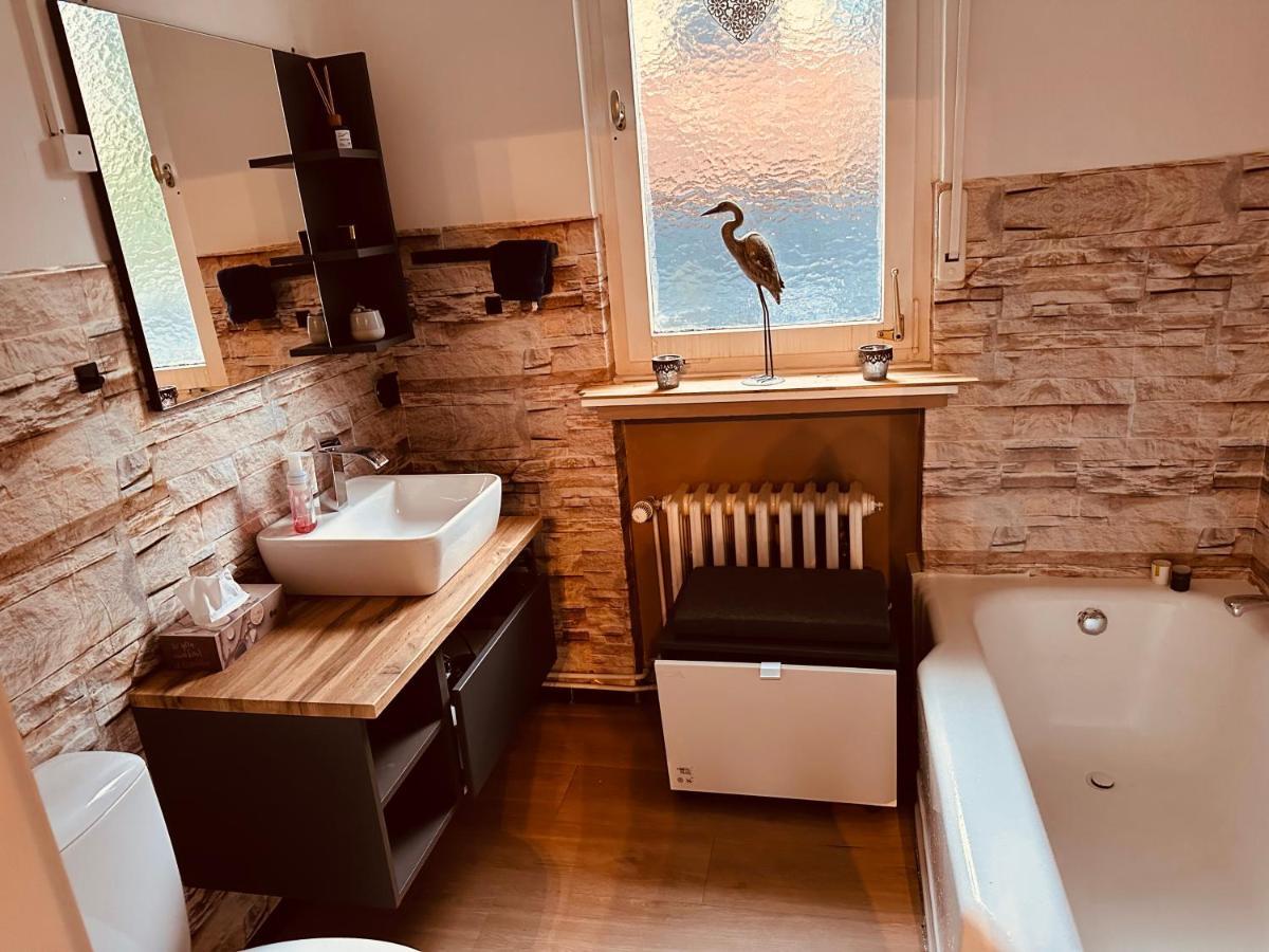 4 Zimmer 11 Personen Wohnung Garten Terrasse Grill 2 Badezimmer وبرتال المظهر الخارجي الصورة